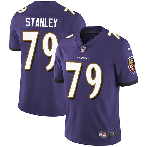 2019 Men Baltimore Ravens #79 Stanley purple Nike Vapor Untouchable Limited NFL Jersey